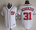 Custom Fan-Made Max Scherzer Washington Nationals #31 White Baseball Jersey