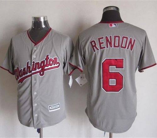 Custom Fan-Made Anthony Rendon Washington Nationals #6 Grey Baseball Jersey