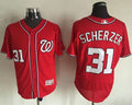 Custom Fan-Made Max Scherzer Washington Nationals #31 Red Baseball Jersey