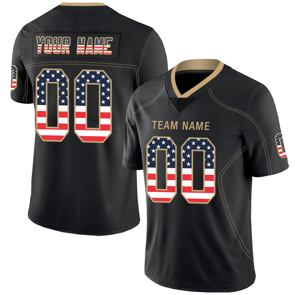 Custom black football jersey | GameDay Jerseys