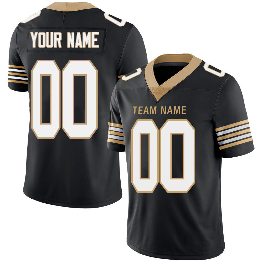 Custom black football jersey | GameDay Jerseys