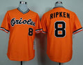 Custom Fan-Made Cal Ripken Baltimore Orioles #8 Orange 1982 Throwback Baseball Jersey