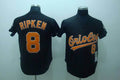 Custom Fan-Made Cal Ripken Baltimore Orioles #8 Black Throwback Baseball Jersey