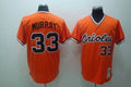 Custom Fan-Made Eddie Murray Baltimore Orioles #33 Orange Throwback Baseball Jersey