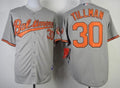 Custom Fan-Made Chris Tillman Baltimore Orioles #30 Grey 1954 Baseball Jersey