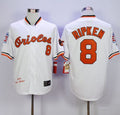 Custom Fan-Made Cal Ripken Baltimore Orioles #8 White 1989 Throwback Baseball Jersey