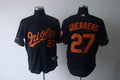 Custom Fan-Made Vladimir Guerrero Baltimore Orioles #27 Black Baseball Jersey