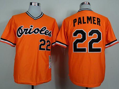 Custom Fan-Made Jim Palmer Baltimore Orioles #22 Orange 1982 Throwback Baseball Jersey