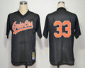 Custom Fan-Made Eddie Murray Baltimore Orioles #33 Black Throwback Baseball Jersey
