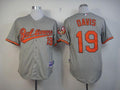 Custom Fan-Made Chris Davis Baltimore Orioles #19 Grey Baseball Jersey