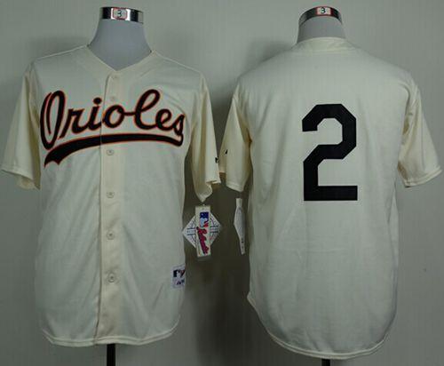 Custom Fan-Made J.J. Hardy Baltimore Orioles #2 1954 Throwback Turn Back Clock Edition Baseball Jersey