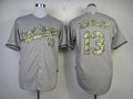 Custom Fan-Made Manny Machado Baltimore Orioles #13 Grey USMC Baseball Jersey