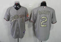 Custom Fan-Made J.J. Hardy Baltimore Orioles #2 Grey USMC Baseball Jersey