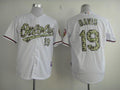 Custom Fan-Made Chris Davis Baltimore Orioles #19 White USMC Baseball Jersey