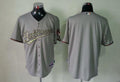 Custom Fan-Made Grey Baltimore Orioles Baseball Jersey Baltimore Orioles Grey USMC Baseball Jersey