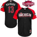 Custom Fan-Made Manny Machado Baltimore Orioles #13 Black 2015 All-Star Edition Baseball Jersey