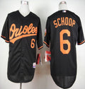 Custom Fan-Made Jonathan Schoop Baltimore Orioles #6 Black Baseball Jersey