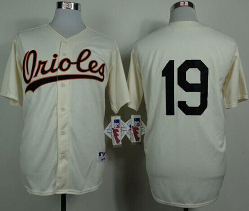 Custom Fan-Made Chris Davis Baltimore Orioles #19 1954 Throwback Turn Back Clock Edition Baseball Jersey