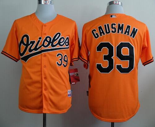 Custom Fan-Made Kevin Gausman Baltimore Orioles #39 Orange Baseball Jersey