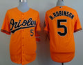 Custom Fan-Made Brooks Robinson Baltimore Orioles #5 Orange Baseball Jersey