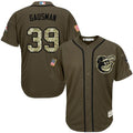 Custom Fan-Made Kevin Gausman Baltimore Orioles #39 Green Service Edition Baseball Jersey