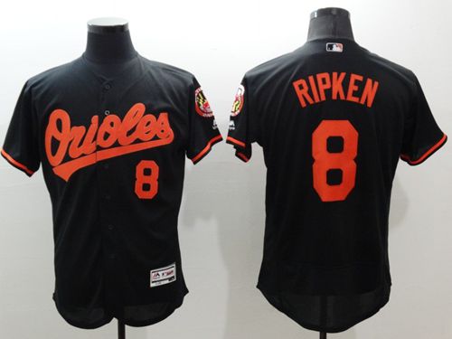 Custom Fan-Made Cal Ripken Baltimore Orioles #8 Black Baseball Jersey