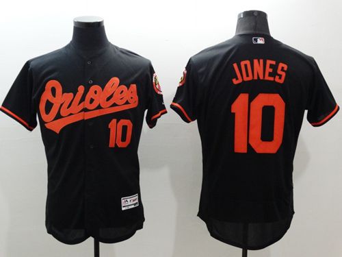 Custom Fan-Made Adam Jones Baltimore Orioles #10 Black Baseball Jersey