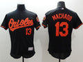 Custom Fan-Made Manny Machado Baltimore Orioles #13 Black Baseball Jersey