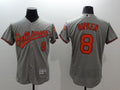 Custom Fan-Made Cal Ripken Baltimore Orioles #8 Grey Baseball Jersey