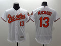 Custom Fan-Made Manny Machado Baltimore Orioles #13 White Baseball Jersey