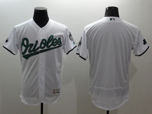 Custom Fan-Made Celtic White Baltimore Orioles Baseball Jersey Baltimore Orioles White Baseball Jersey