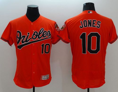 Custom Fan-Made Adam Jones Baltimore Orioles #10 Orange Baseball Jersey