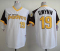Custom Fan-Made Tony Gwynn San Diego Padres #19 White 1978 Throwback Turn Back Clock Edition Baseball Jersey