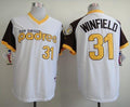 Custom Fan-Made Dave Winfield San Diego Padres #31 White 1978 Throwback Turn Back Clock Edition Baseball Jersey