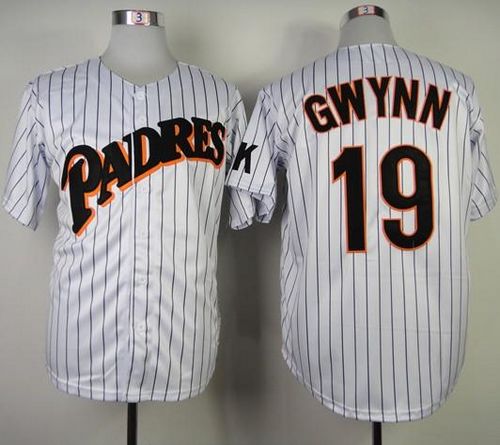 Custom Fan-Made Tony Gwynn San Diego Padres #19 Throwback Baseball Jersey