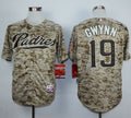 Custom Fan-Made Tony Gwynn Camo San Diego Padres #19 Baseball Jersey