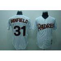 Custom Fan-Made Dave Winfield San Diego Padres #31 White Throwback Baseball Jersey