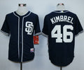 Custom Fan-Made Craig Kimbrel Dark San Diego Padres #46 Blue Baseball Jersey