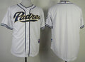 Custom Fan-Made White San Diego Padres Baseball Jersey San Diego Padres White Baseball Jersey