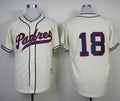Custom Fan-Made Carlos Quentin San Diego Padres #18 1948 Throwback Turn Back Clock Edition Baseball Jersey