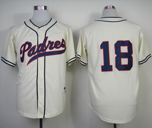 Custom Fan-Made Carlos Quentin San Diego Padres #18 1948 Throwback Turn Back Clock Edition Baseball Jersey