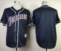 Custom Fan-Made Navy Blue 1998 San Diego Padres Baseball Jersey San Diego Padres Blue 1998 Throwback Turn Back Clock Edition Baseball Jersey