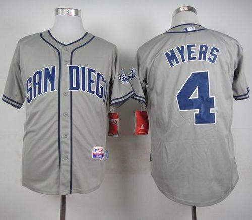 Custom Fan-Made Wil Myers San Diego Padres #4 Grey Baseball Jersey