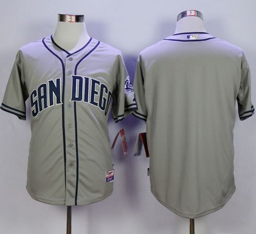 Custom Fan-Made Grey San Diego Padres Baseball Jersey San Diego Padres Grey Baseball Jersey