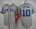 Custom Fan-Made Justin Upton San Diego Padres #10 Grey Baseball Jersey