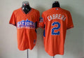 Custom Fan-Made Everth Cabrera San Diego Padres #2 Orange 2013 All-Star Edition Baseball Jersey