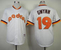 Custom Fan-Made Tony Gwynn San Diego Padres #19 White 1984 Throwback Turn Back Clock Edition Baseball Jersey