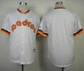 Custom Fan-Made White 1984 San Diego Padres Baseball Jersey San Diego Padres White 1984 Throwback Turn Back Clock Edition Baseball Jersey
