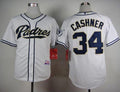Custom Fan-Made Andrew Cashner San Diego Padres #34 White Baseball Jersey