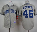 Custom Fan-Made Craig Kimbrel Coffee San Diego Padres #46 Grey Baseball Jersey